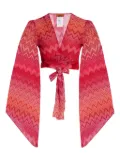 Missoni zigzag-woven top - Red