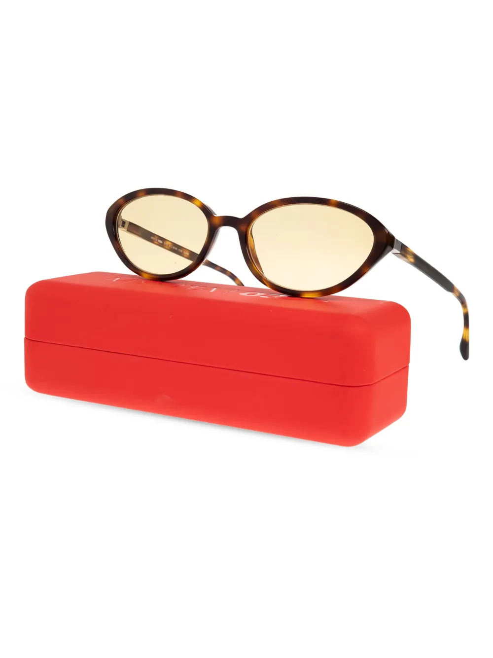 Mykita Zonnebril met geometrisch montuur Bruin