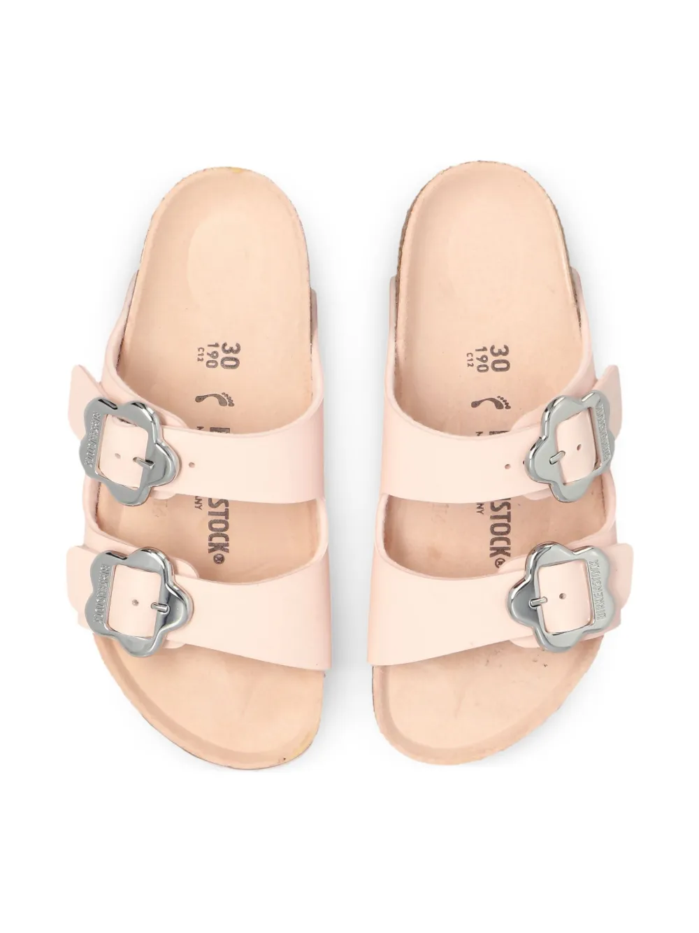 Birkenstock Kids Arizona flower-buckle sandals Pink