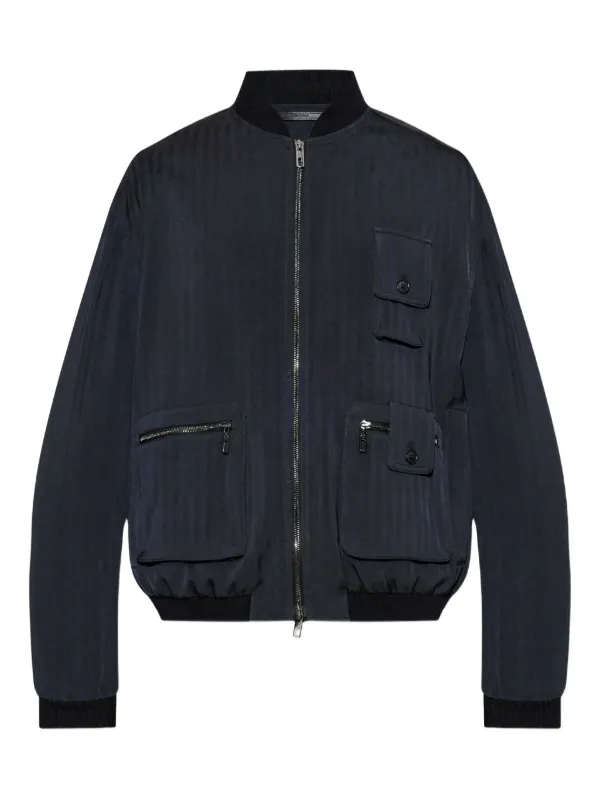 Giorgio Armani ボンバージャケット Giorgio Armani ジップアップ ボンバージャケット | ブルー
