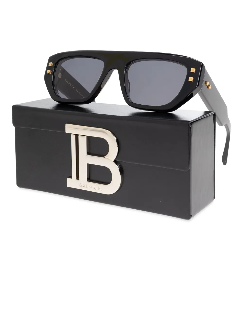 Balmain Eyewear Bril met oversized montuur Zwart