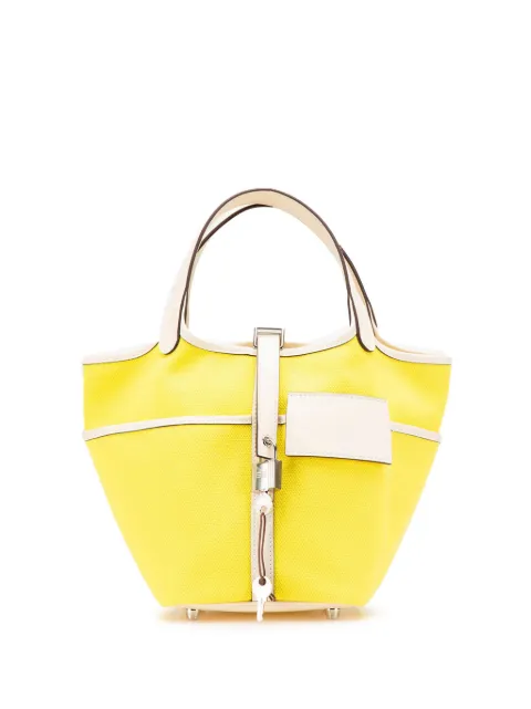 Hermès Pre-Owned bolsa de mano Toile Goeland Swift Cargo Picotin Lock 18 2022