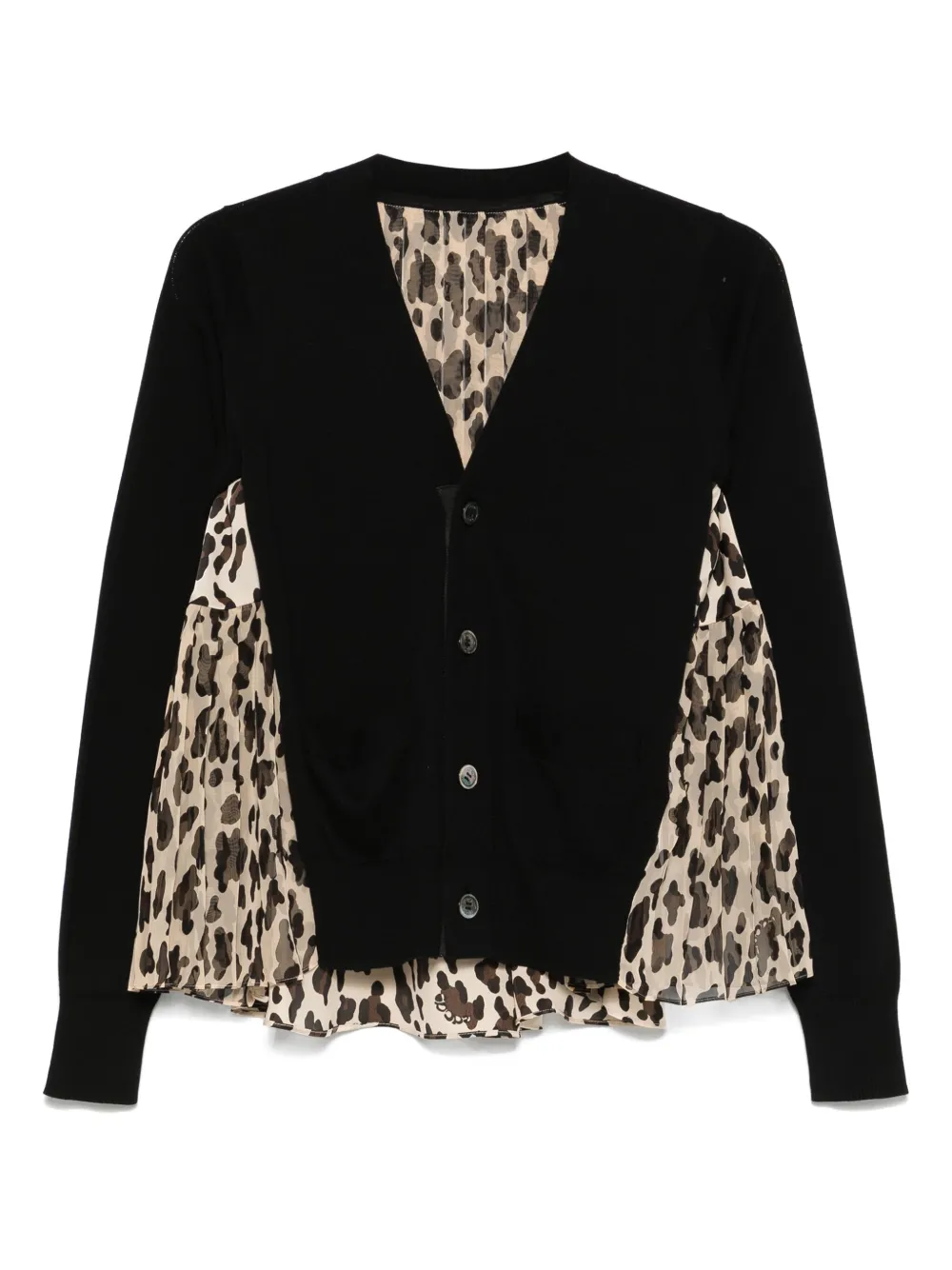 Sacai Vest met vlakken Zwart