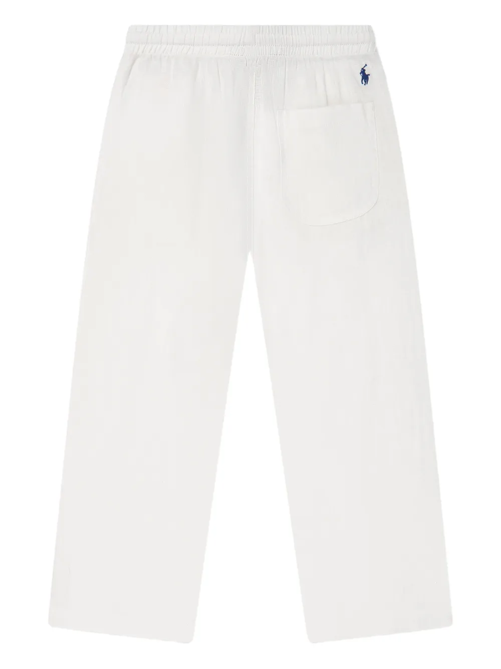 POLO RALPH LAUREN KIDS Broek met trekkoord en wijde pijpen Wit