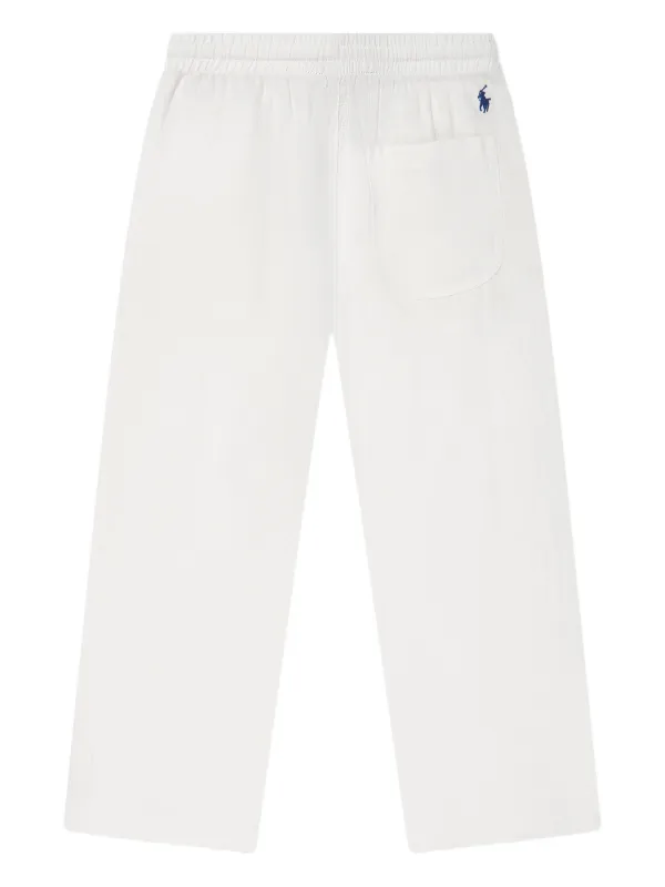 POLO RALPH LAUREN KIDS Calça Wide Leg Com Ajuste No Cós | Branco