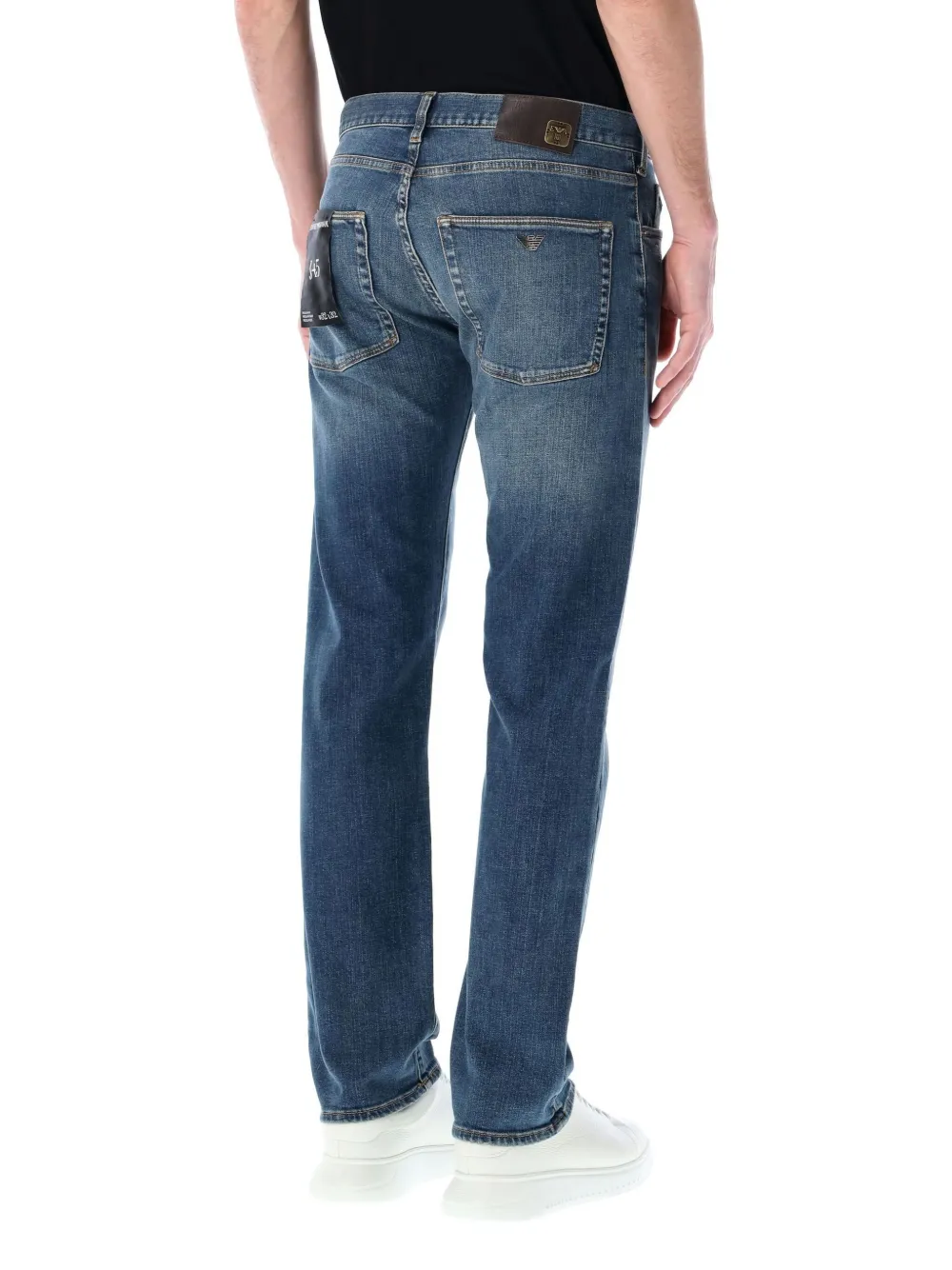 Emporio Armani J45 Regular Fit Jeans In Blue