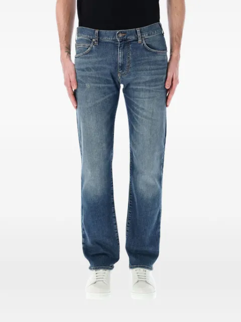 Emporio Armani light-wash straight-leg jeans
