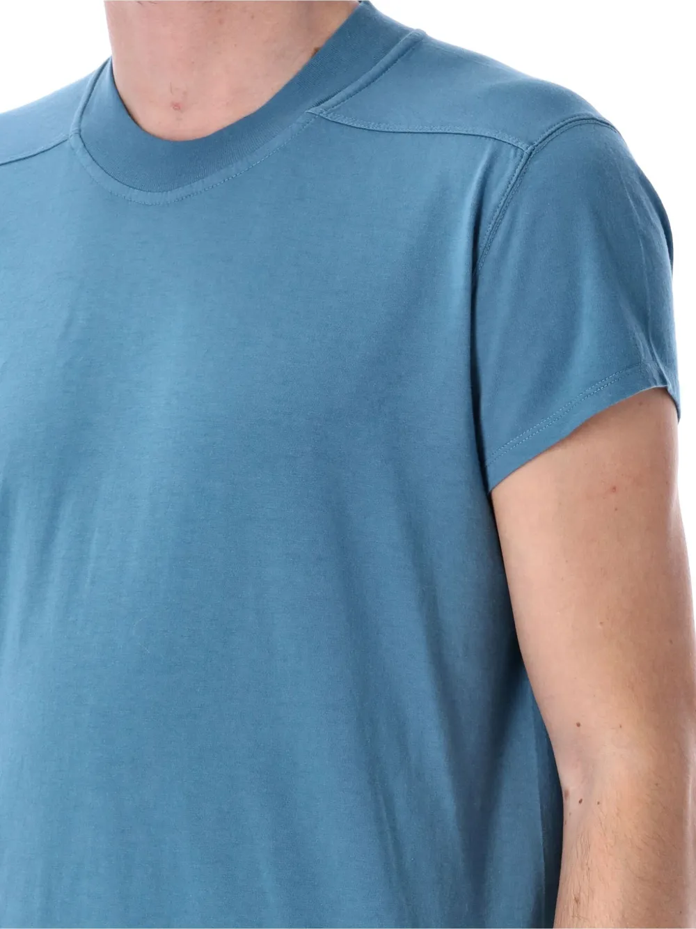 Shop Rick Owens Drkshdw Level Short-sleeve Crew-neck T-shirt In Blue