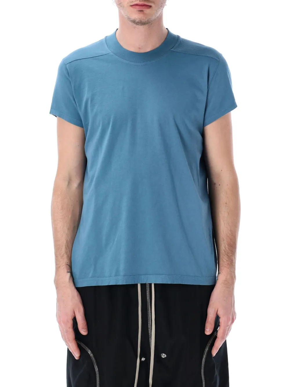 Shop Rick Owens Drkshdw Level Short-sleeve Crew-neck T-shirt In Blue