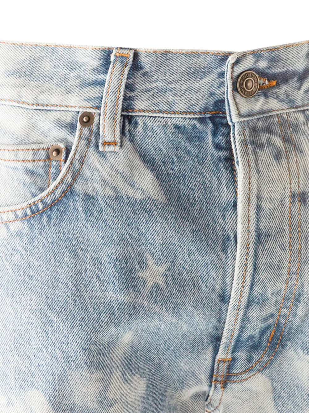 Fiorucci Katoenen straight jeans Blauw