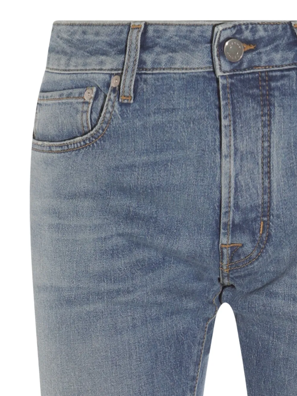 Shop Jacob Cohen Washed Effect Jeans In Blue