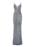 Elisabetta Franchi sequinned maxi dress - Grey