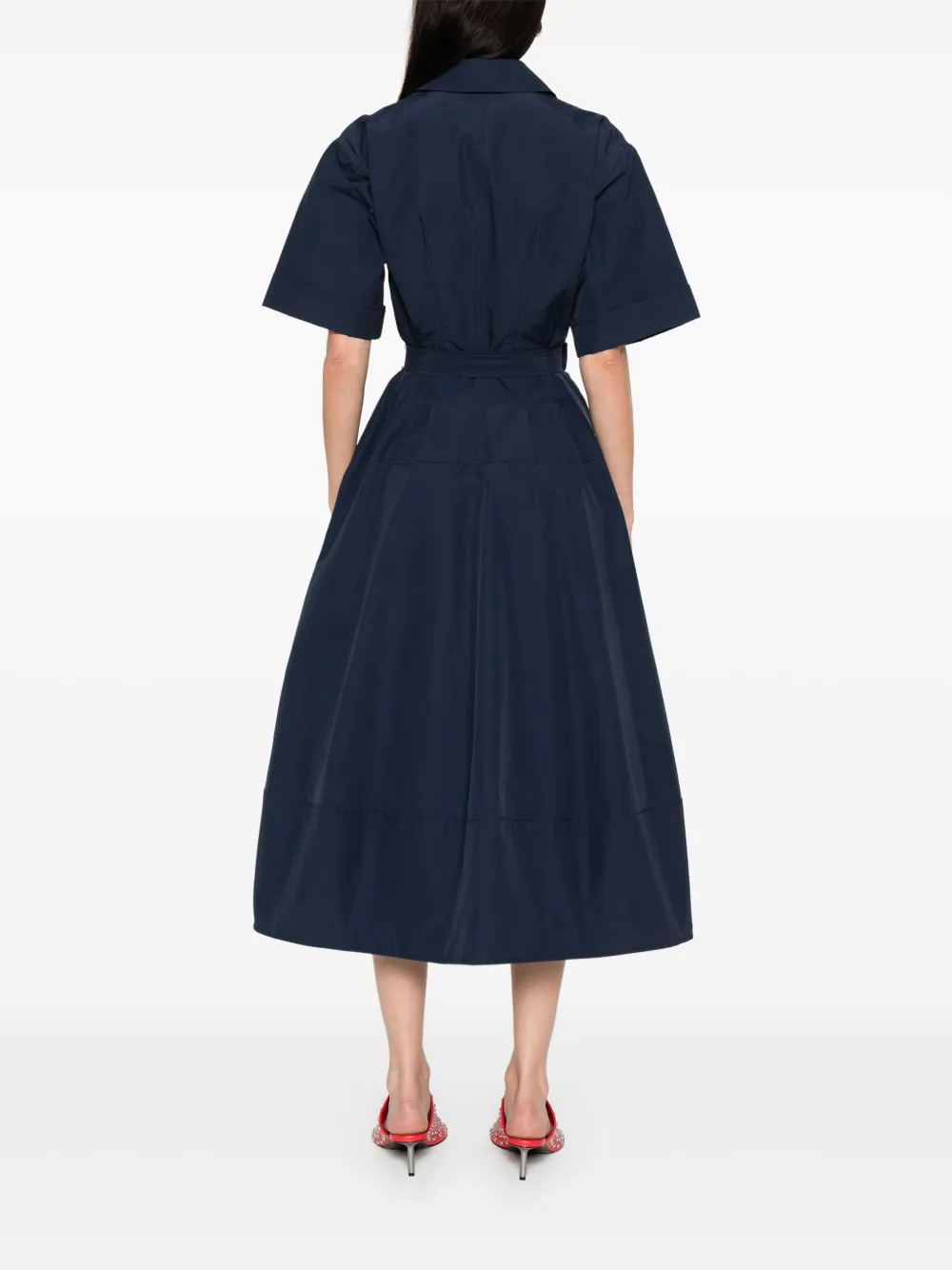 Simkhai Midi-jurk met ceintuur Blauw