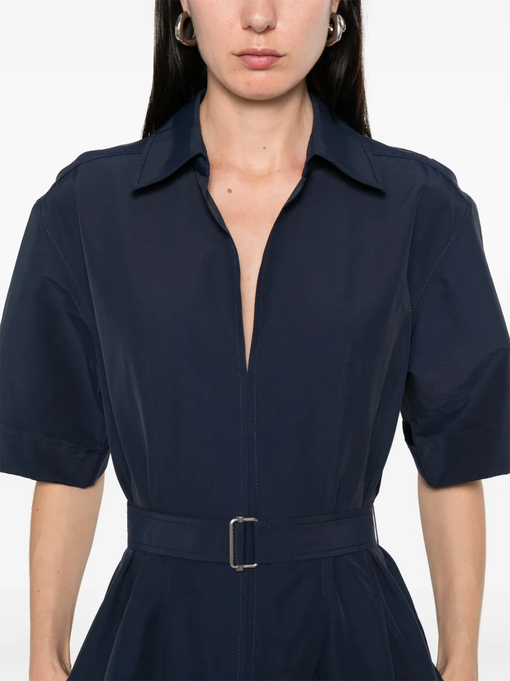 Simkhai Midi-jurk met ceintuur Blauw