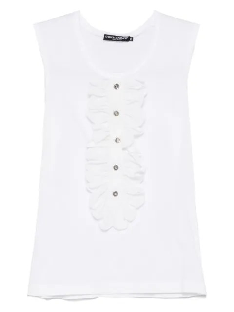 Dolce & Gabbana Pre-Owned 2000s ruffle-detailed tank top