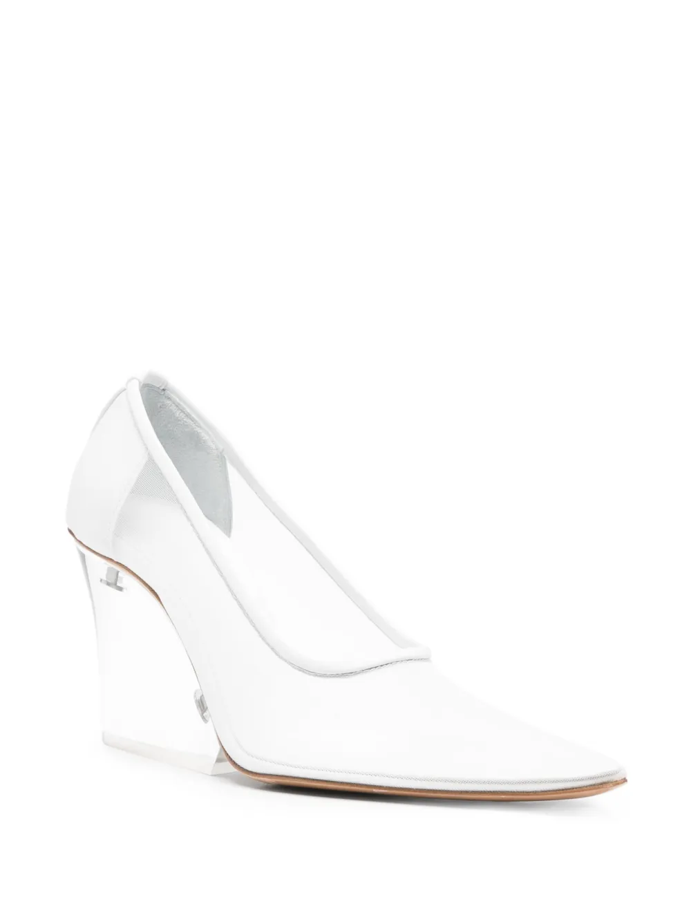 Sportmax 90mm sheer pumps - Wit