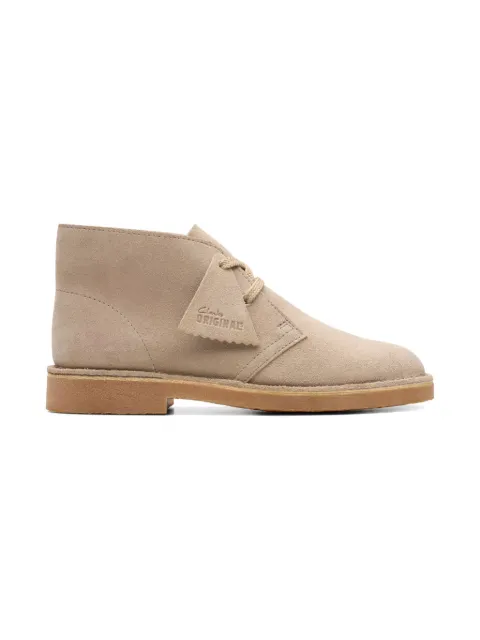 Clarks Kids suede lace-up desert boots