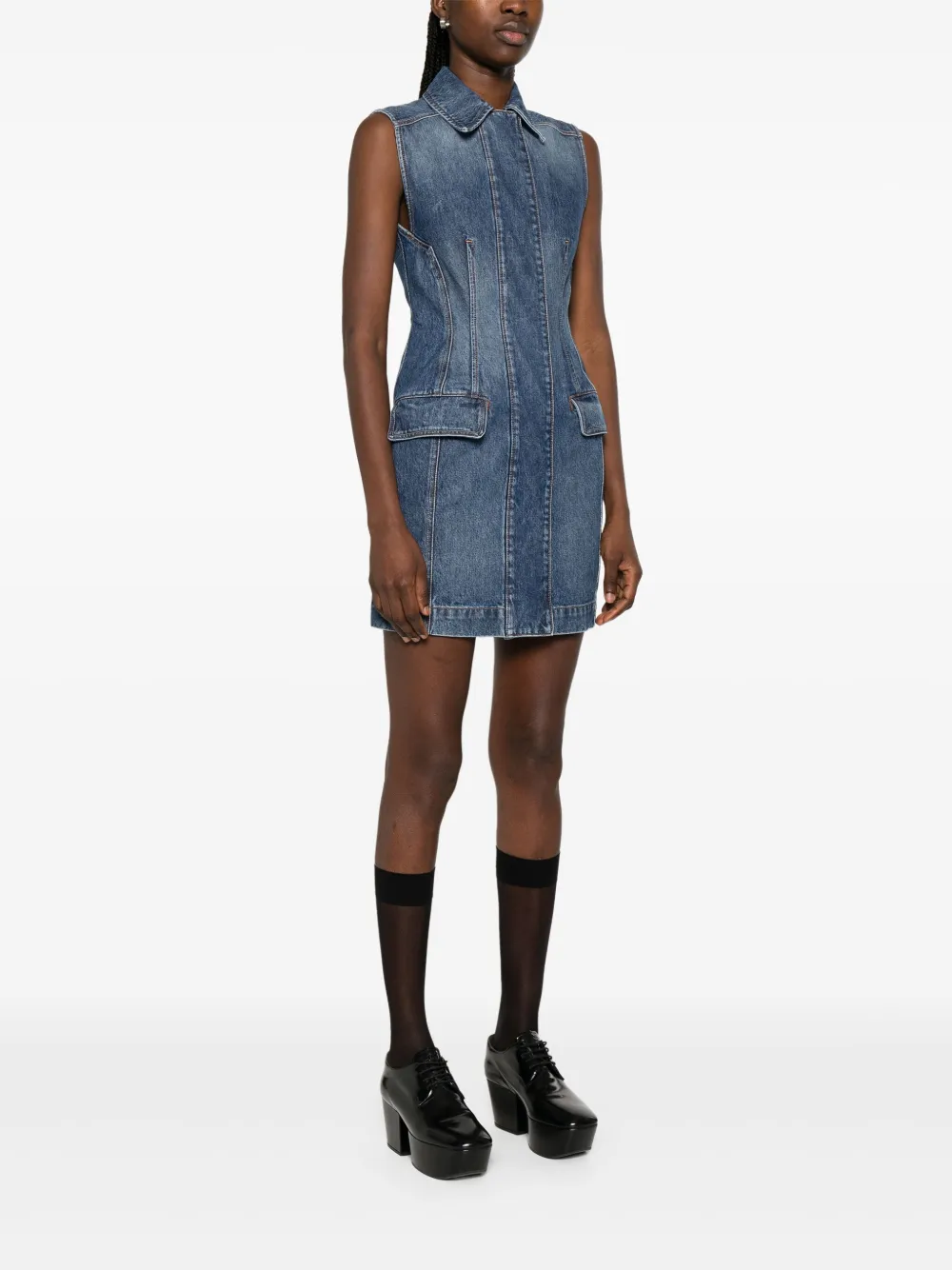 Sportmax Carabo mini-jurk Blauw