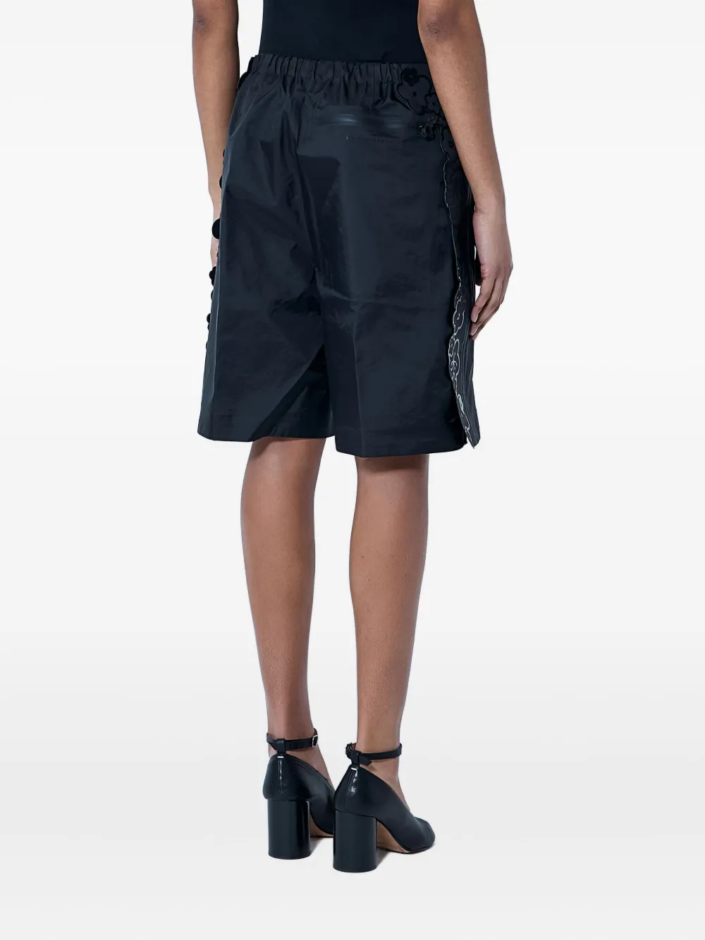 The North Face x Cecilie Bahnsen Ellie Mountain floral-embellished shorts Zwart