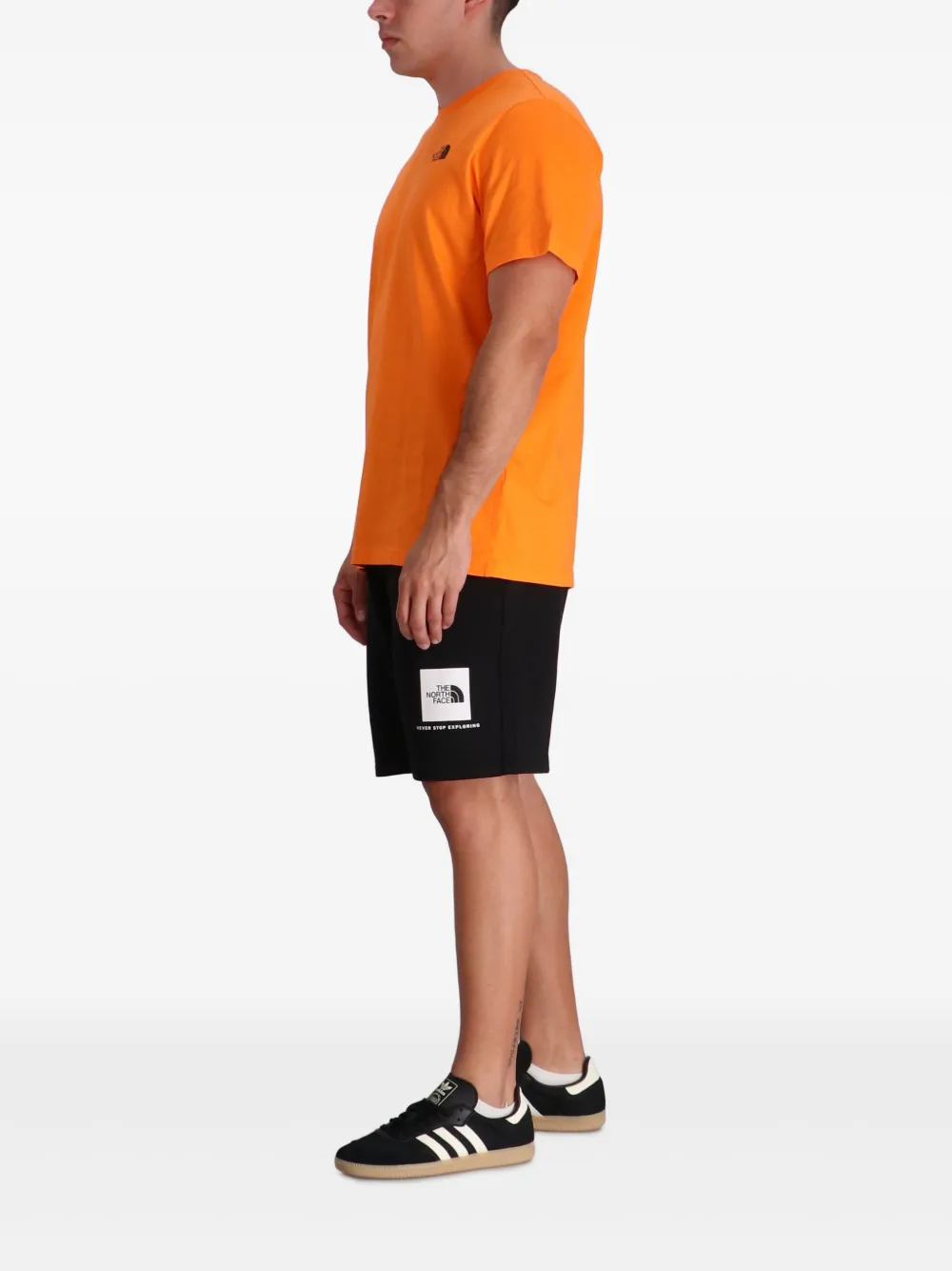 The North Face T-shirt met logoprint Oranje