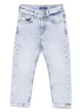 Scotch & Soda Kids logo-patch jeans - Blue