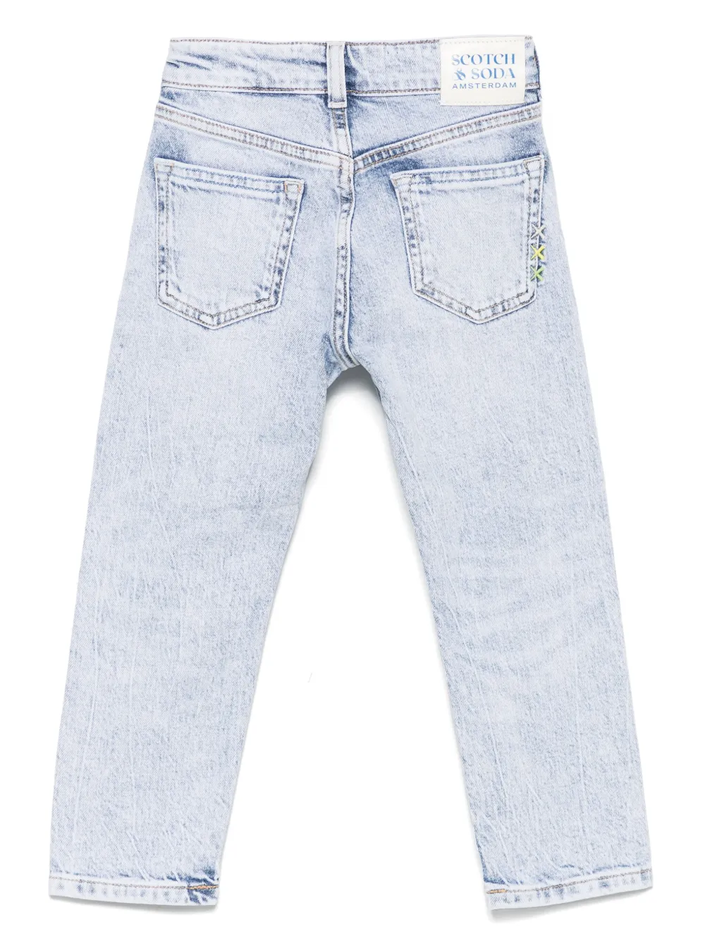 Scotch & Soda Kids logo-patch jeans | Teen Girl Clothing | Image 2