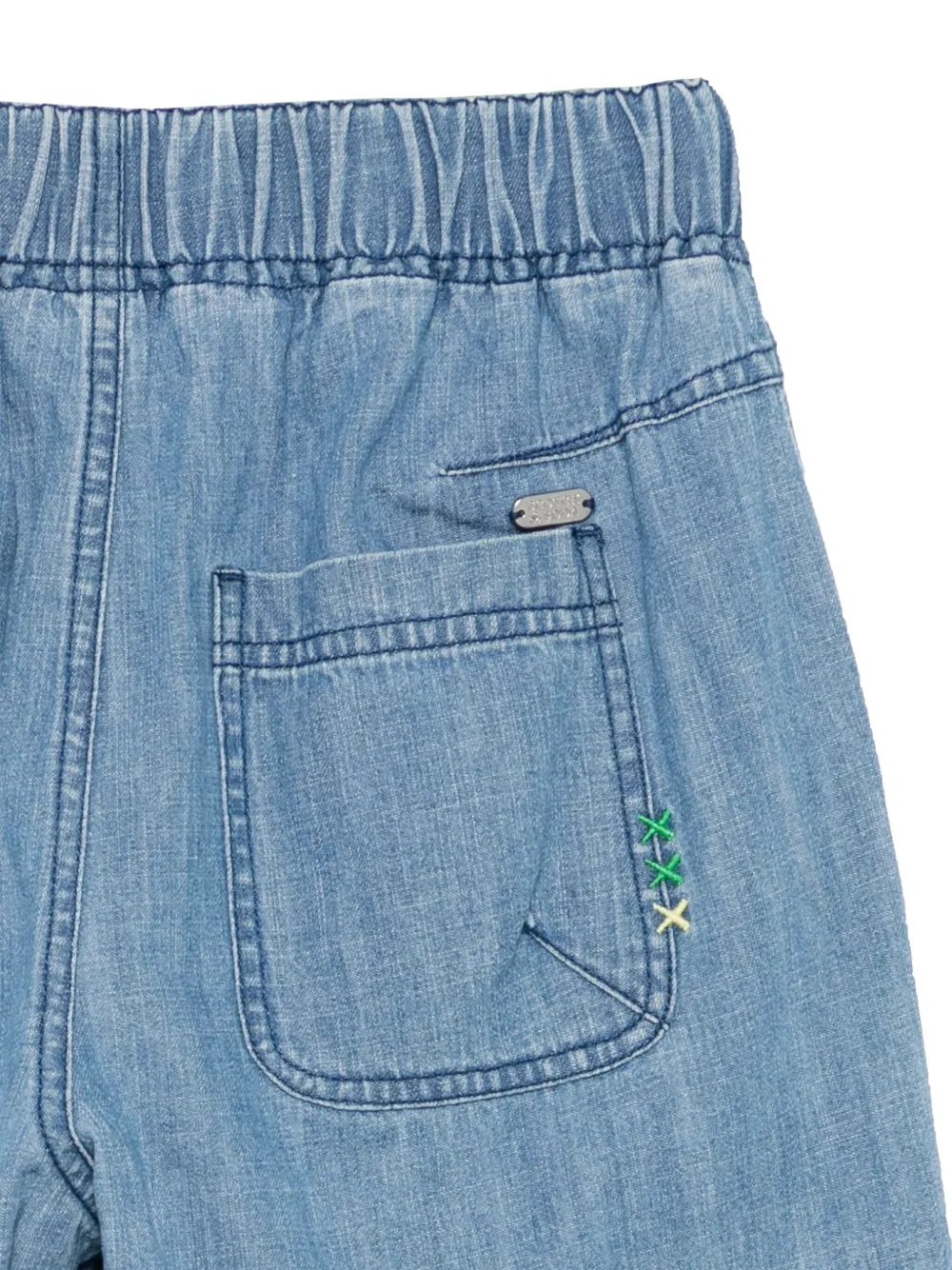 Scotch & Soda Kids Jeans met trekkoordtaille Blauw