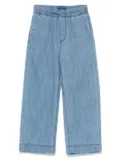 Scotch & Soda Kids drawstring-waistband jeans - Blue