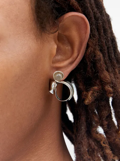 Milko Boyarov swirl crystal earrings