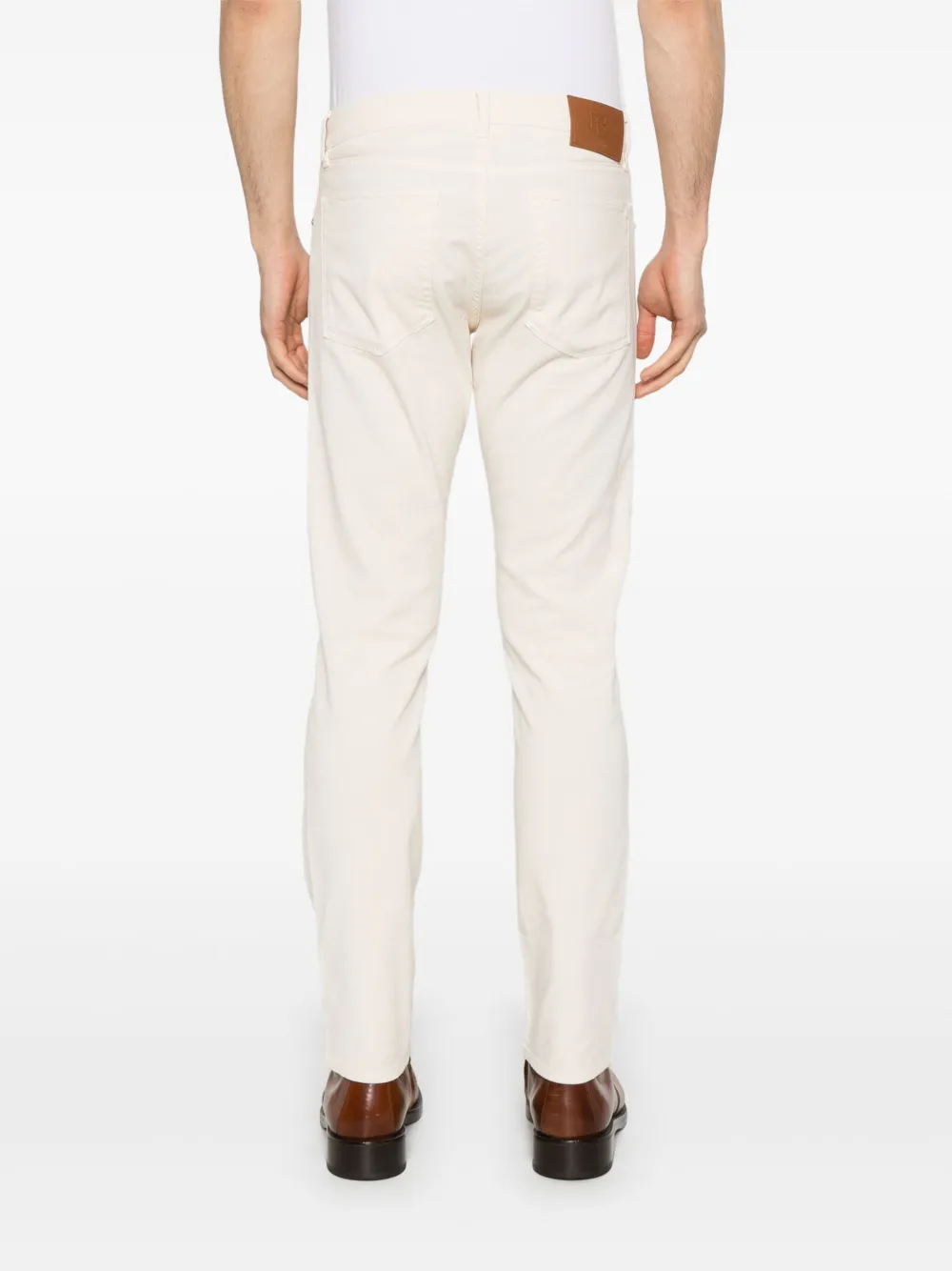 Ralph Lauren Purple Label Jeans met logopatch Beige