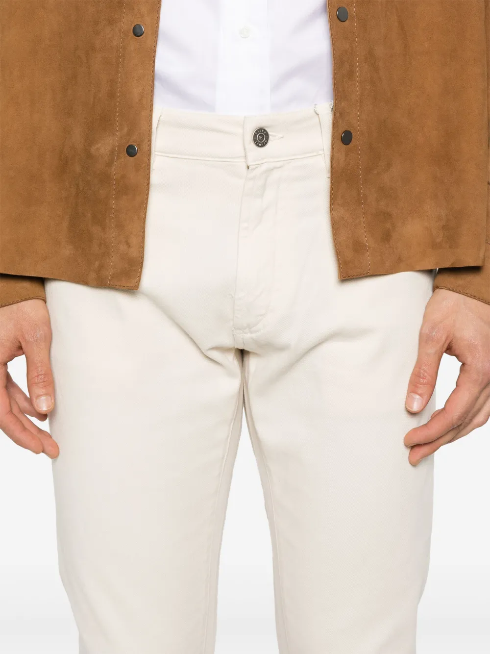 Ralph Lauren Purple Label Jeans met logopatch Beige