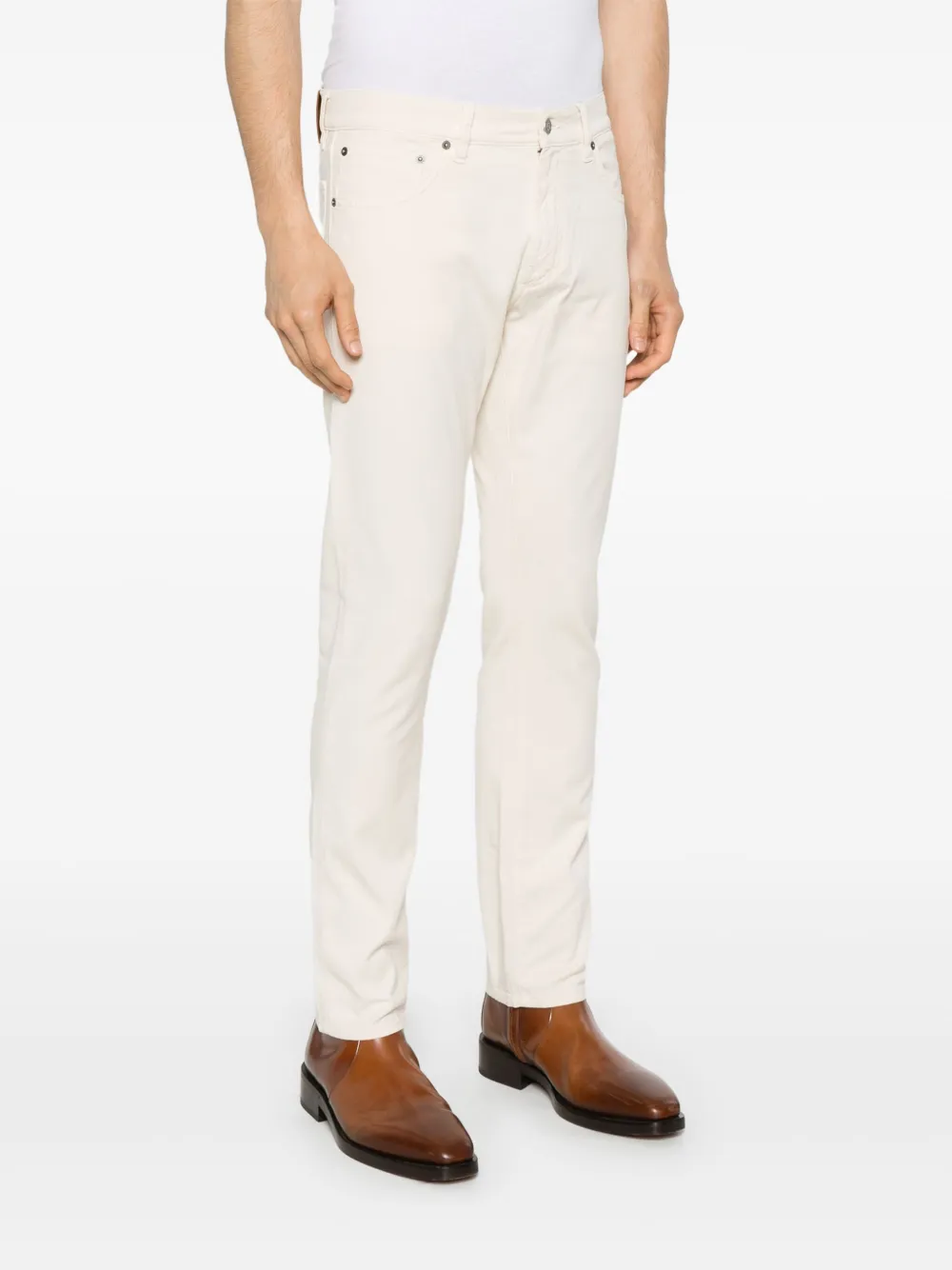 Ralph Lauren Purple Label Jeans met logopatch Beige