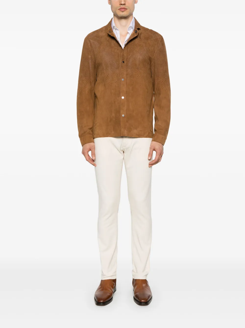 Ralph Lauren Purple Label Jeans met logopatch - Beige