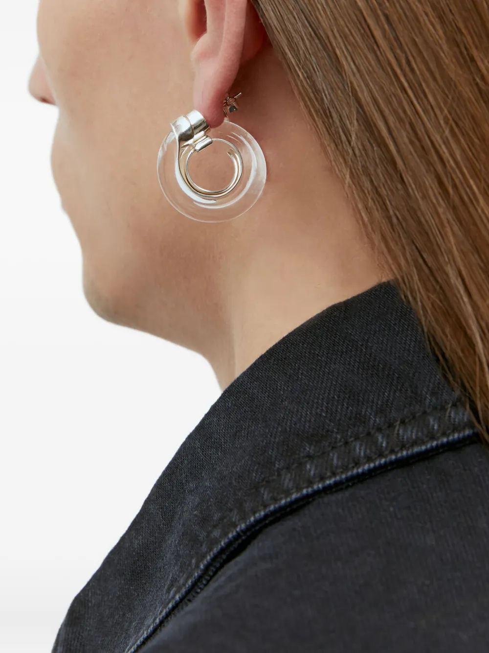 Milko Boyarov aretes con diseño transparente | Hombre | Image 2