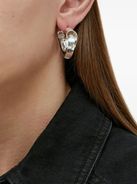 Milko Boyarov snail clear earrings