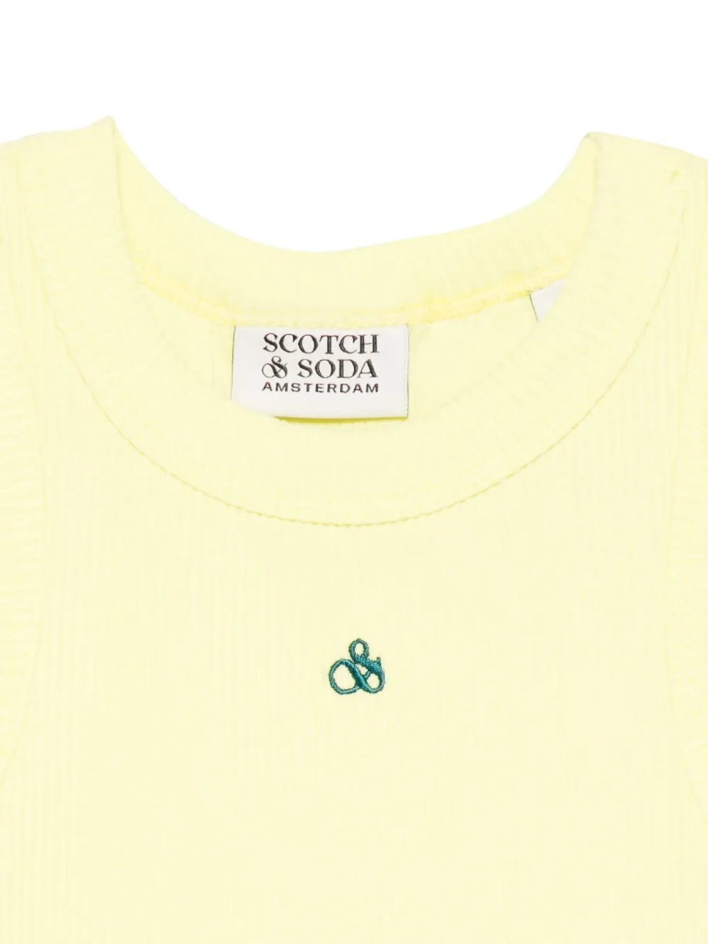 Scotch & Soda Kids Geribbelde tanktop Geel