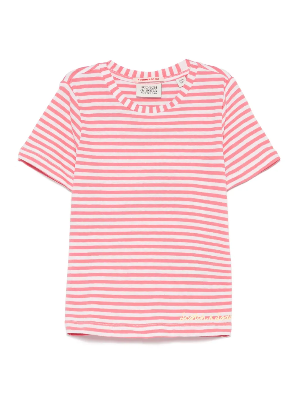 Scotch & Soda Kids ストライプ Tシャツ - ピンク Scotch & Soda Kids ストライプ Tシャツ - ピンク