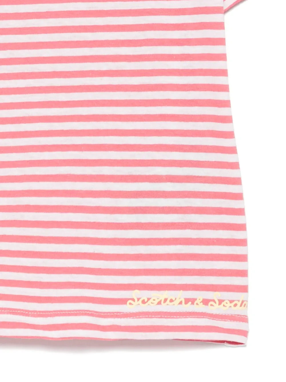 Scotch & Soda Kids Gestreept T-shirt Roze