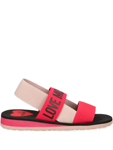 Love Moschino sandalias con logo estampado