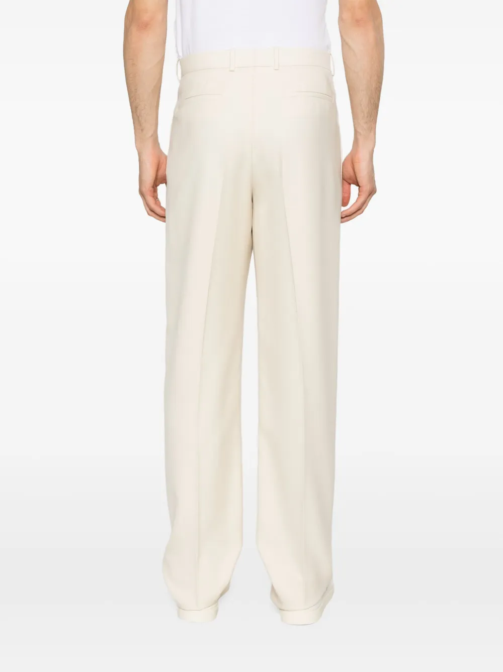 Saint Laurent Wollen broek Beige