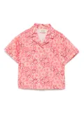 Scotch & Soda Kids floral-print shirt - Pink