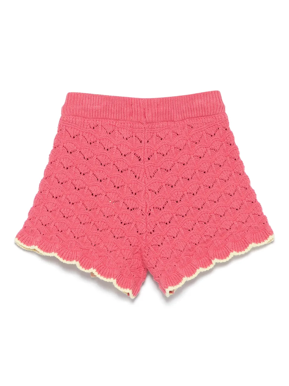 Scotch & Soda Kids Gebreide gewelfde shorts Roze