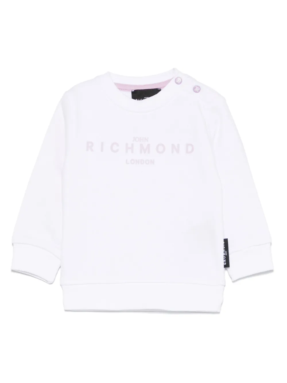 John Richmond Junior Sweater met logoprint Wit