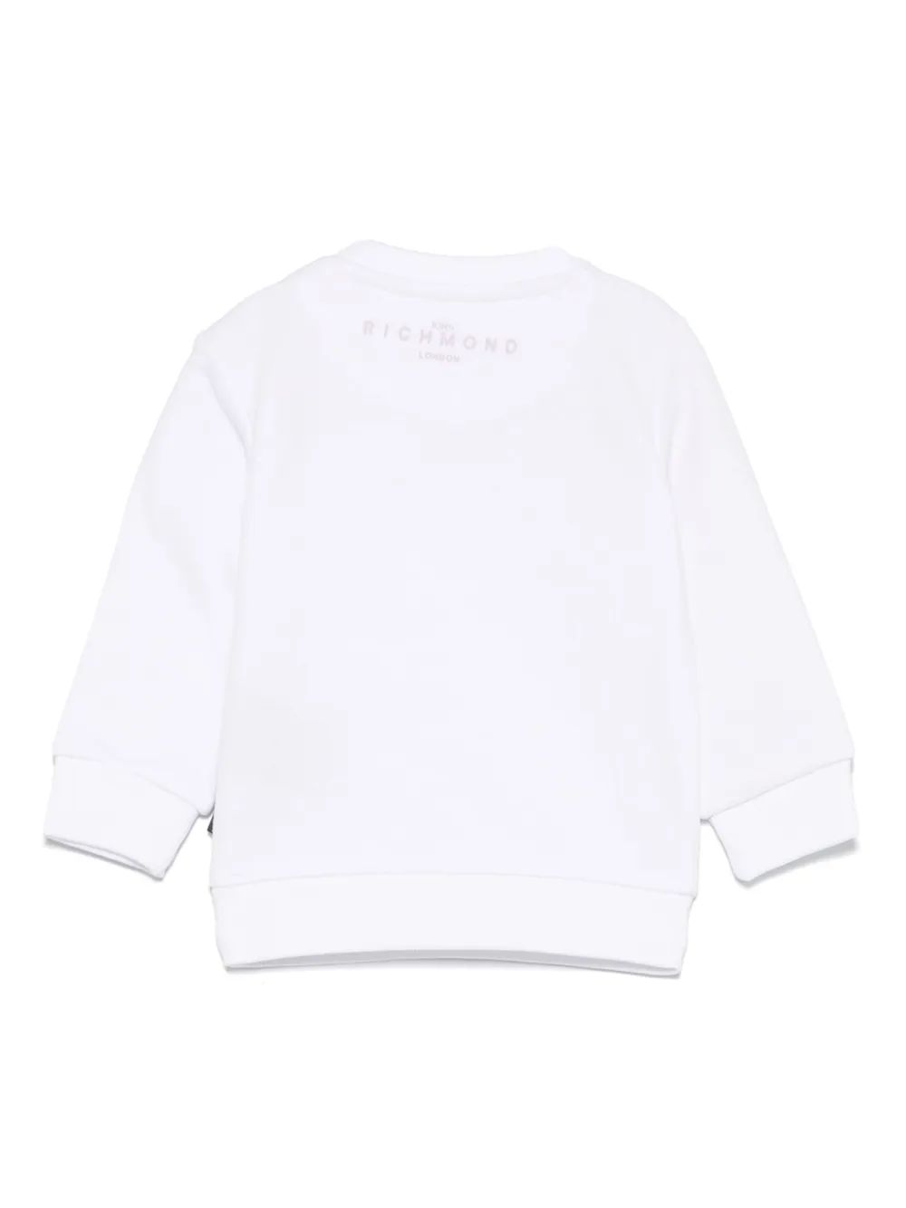 John Richmond Junior Sweater met logoprint Wit
