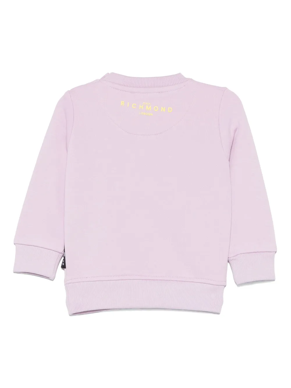John Richmond Junior Sweater met logoprint Paars