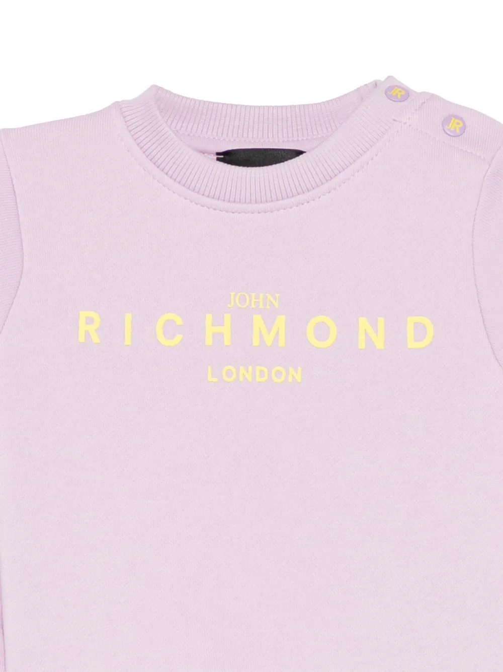 John Richmond Junior Sweater met logoprint Paars