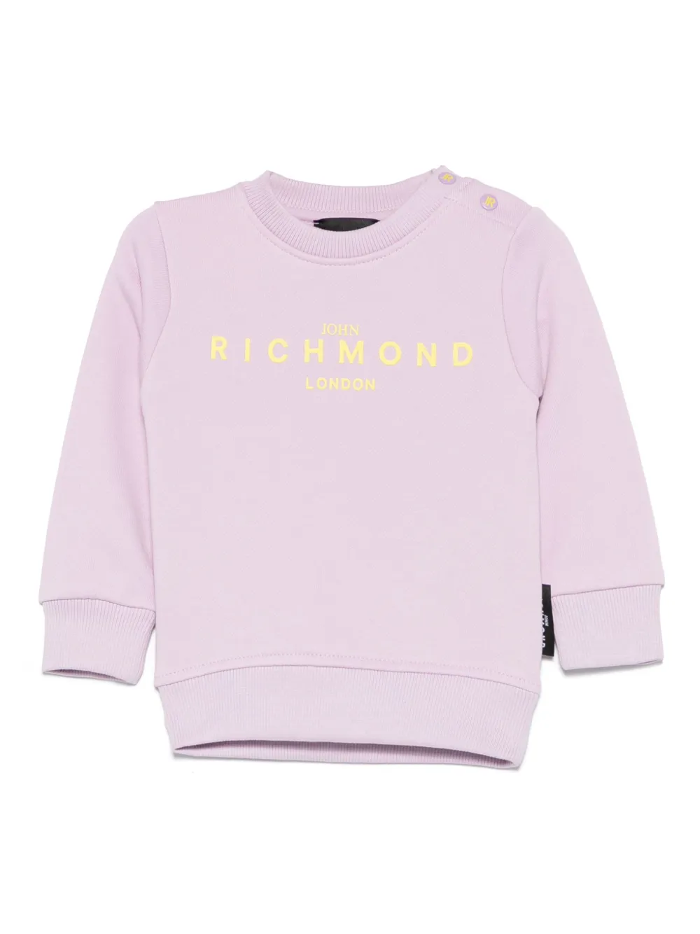 John Richmond Junior Sweater met logoprint Paars