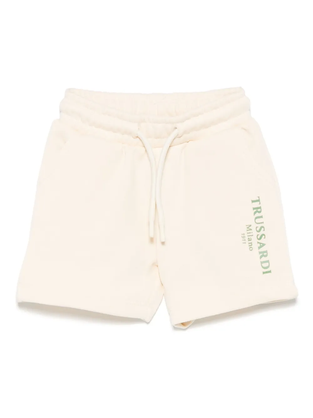 TRUSSARDI JUNIOR Shorts met rubberen logo Beige