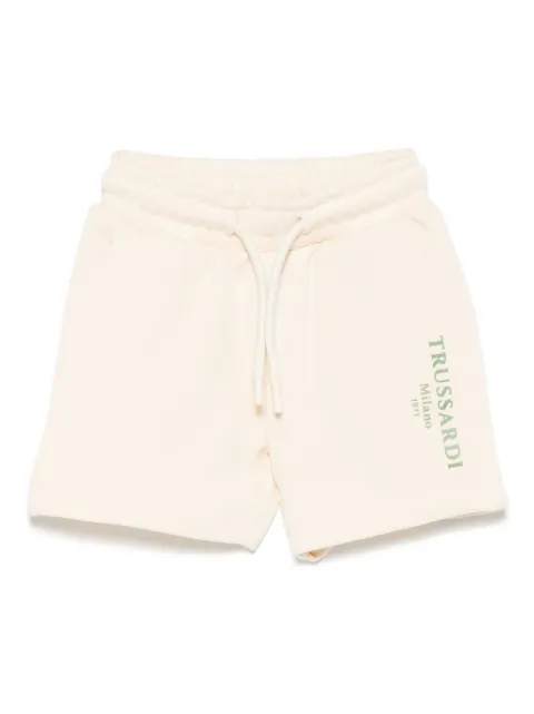 TRUSSARDI JUNIOR rubberised-logo shorts 