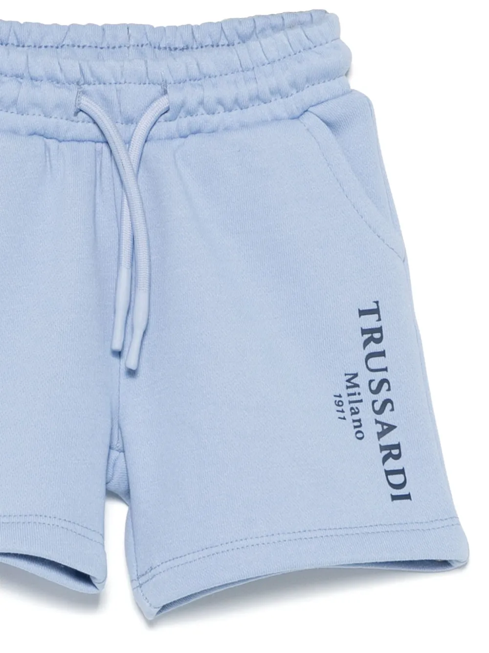 TRUSSARDI JUNIOR Trainingsshorts met logoprint Blauw